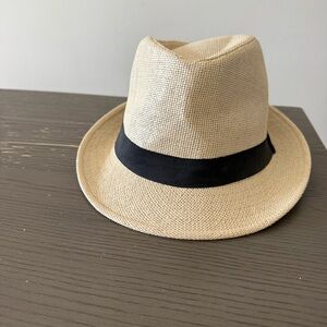 Classic Tan Fedora with Black Band